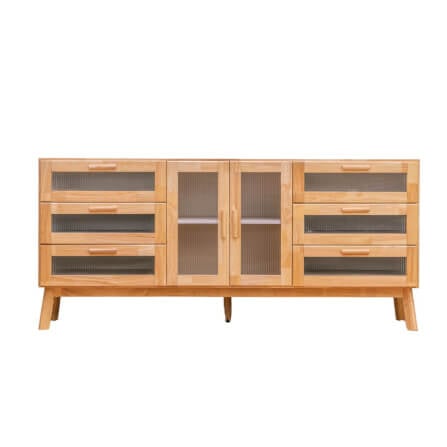 ตู้วางทีวี EVERGREEN FURNITURE  G-6184-3-9FWR 170X40X84  สีน้ำตาลธรรมชาติ_0
