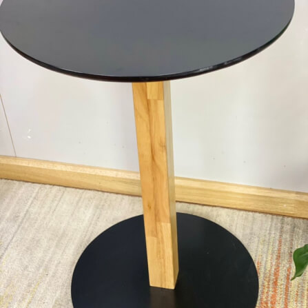 โต๊ะกลมฐานกลม EVERGREEN FURNITURE CT 60X60X74 ซม. สีดำ_1
