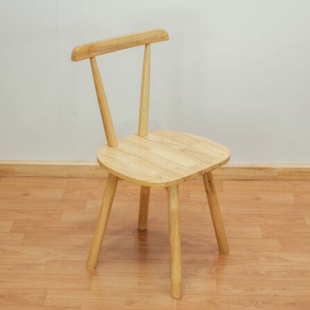 เก้าอี้หมุนไม้ยางพารา EVERGREEN FURNITURE RC 57X42X86 CM. สีไม้ธรรมชาติ 2ตัว / กล่อง_2