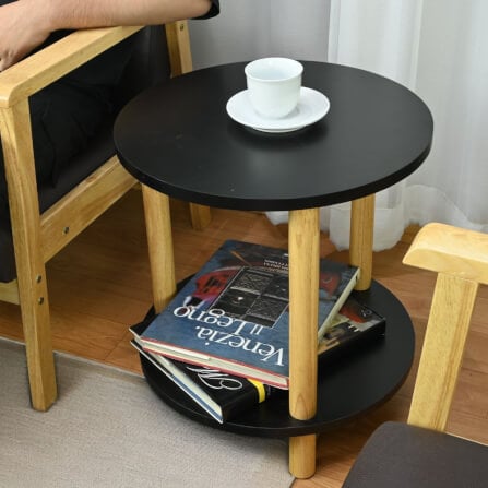 โต๊ะข้าง EVERGREEN FURNITUR SDMST45R-HN 45X45X50.5 CM สีไม้ธรรมชาติ_4