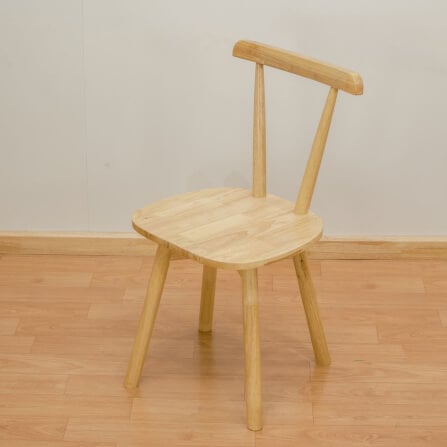 เก้าอี้หมุนไม้ยางพารา EVERGREEN FURNITURE RC 57X42X86 CM. สีไม้ธรรมชาติ 2ตัว / กล่อง_3