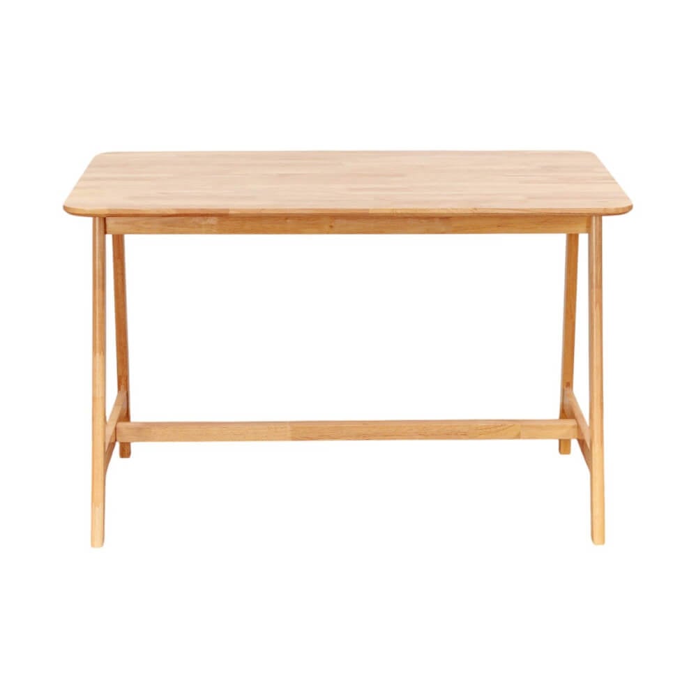 โต๊ะทานอาหารไม้ยางพารา Evergreen Furniture 120x74x74ซม. สีน้ำตาลธรรมชาติ