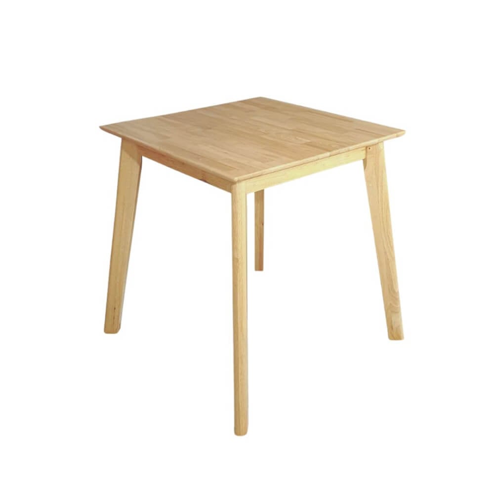 โต๊ะทานอาหารไม้ยางพารา EVERGREEN FURNITURE 80X80X74 ซม. สีน้ำตาลธรรมชาติ_0