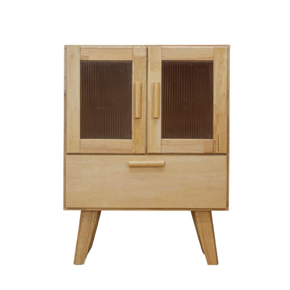 ตู้เตี้ยอเนกประสงค์ EVERGREEN FURNITURE . G-648-2-1  ขนาด 60X40X80ซม. สีธรรมชาติ_0