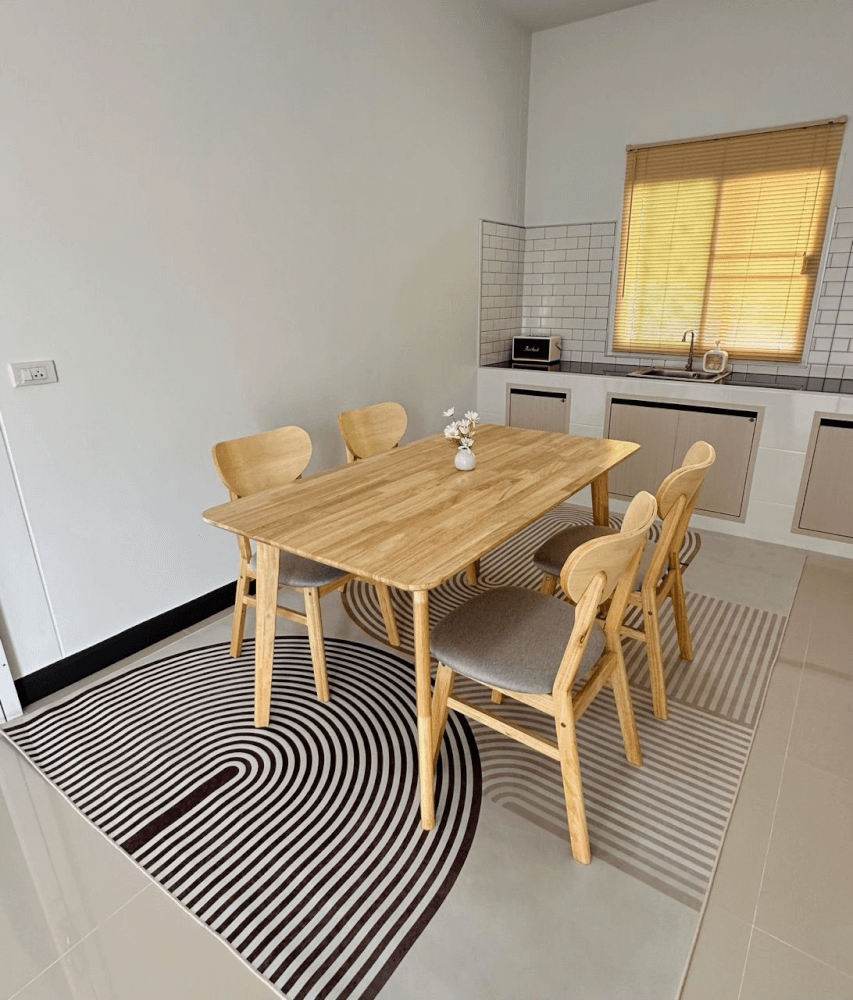 เก้าอี้ทานข้าวไม้ยางพารา  EVERGREEN FURNITURE CB  43X53X85 ซม.สีไม้ธรรมชาติ 2ตัว/กล่อง