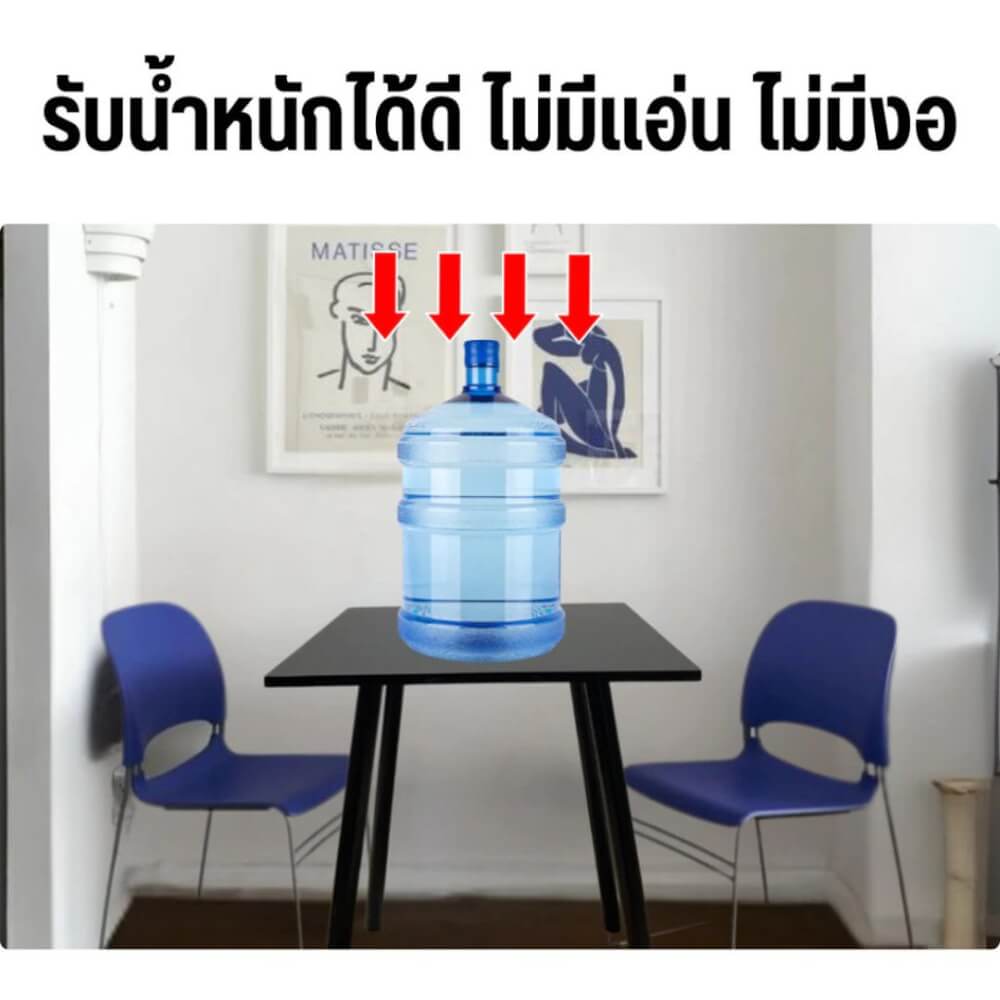 โต๊ะคาเฟ่ EVERGREEN FURNITURE CT-DC   60X60X74ซม. สีดำ