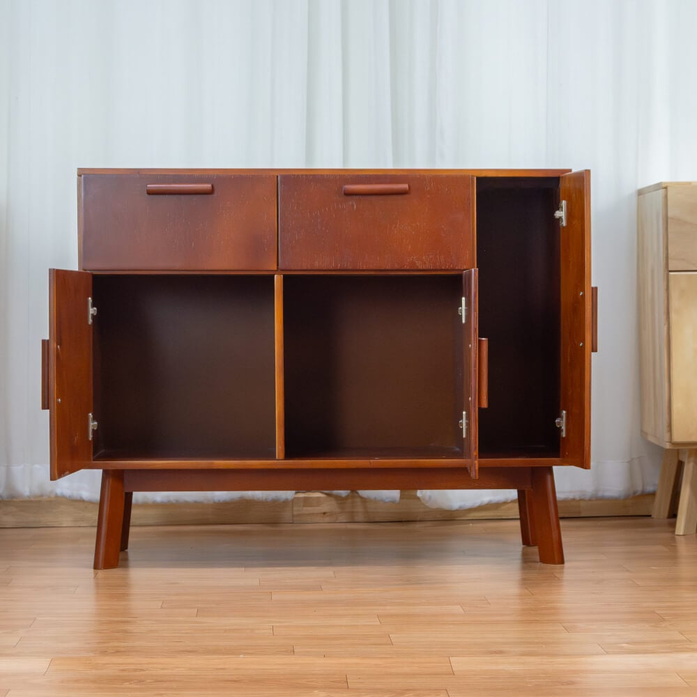 ตู้เตี้ยอเนกประสงค์ EVERGREEN FURNITURE 98 ซม. G-97403-F สีเชอรี่