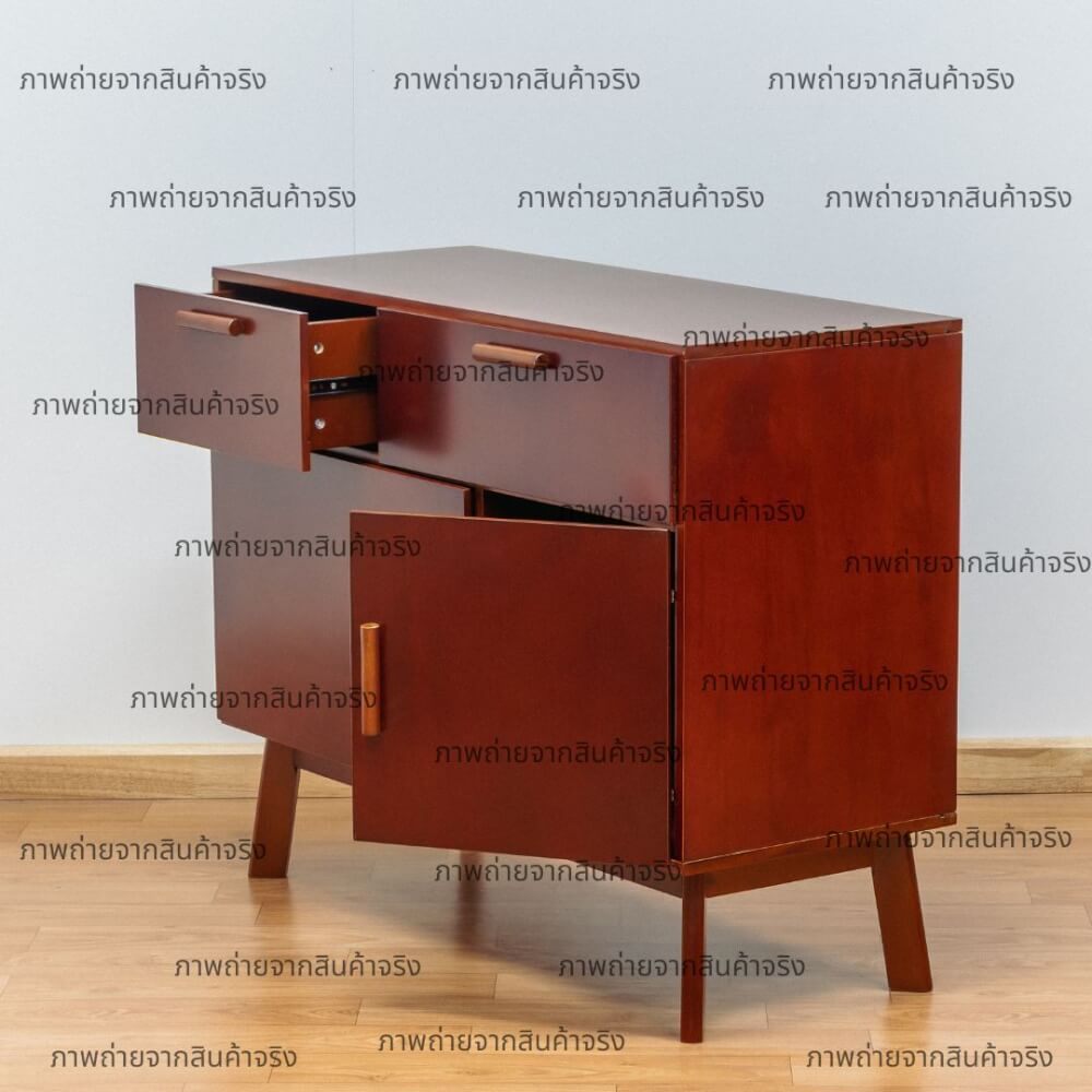 ตู้เตี้ยอเนกประสงค์ EVERGREEN FURNITURE 98 ซม. G-97405-F สีเชอรี่