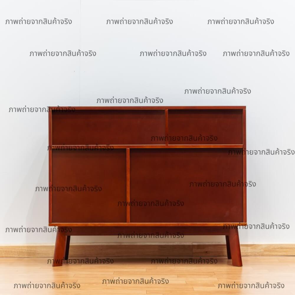 ตู้เตี้ยอเนกประสงค์ EVERGREEN FURNITURE 98 ซม. G-97405-F สีเชอรี่