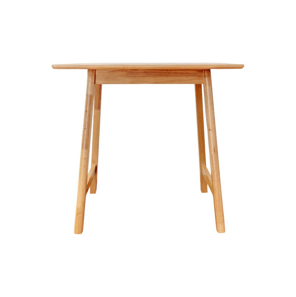 โต๊ะทานอาหารไม้ยางพารา Evergreen Furniture MDT 80x80x74  สีน้ำตาลธรรมชาติ 