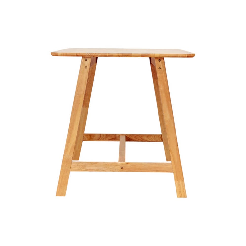 โต๊ะทานอาหารไม้ยางพารา EVERGREEN FURNITURE MDT 120X74X74ซม. สีน้ำตาลธรรมชาติ_1