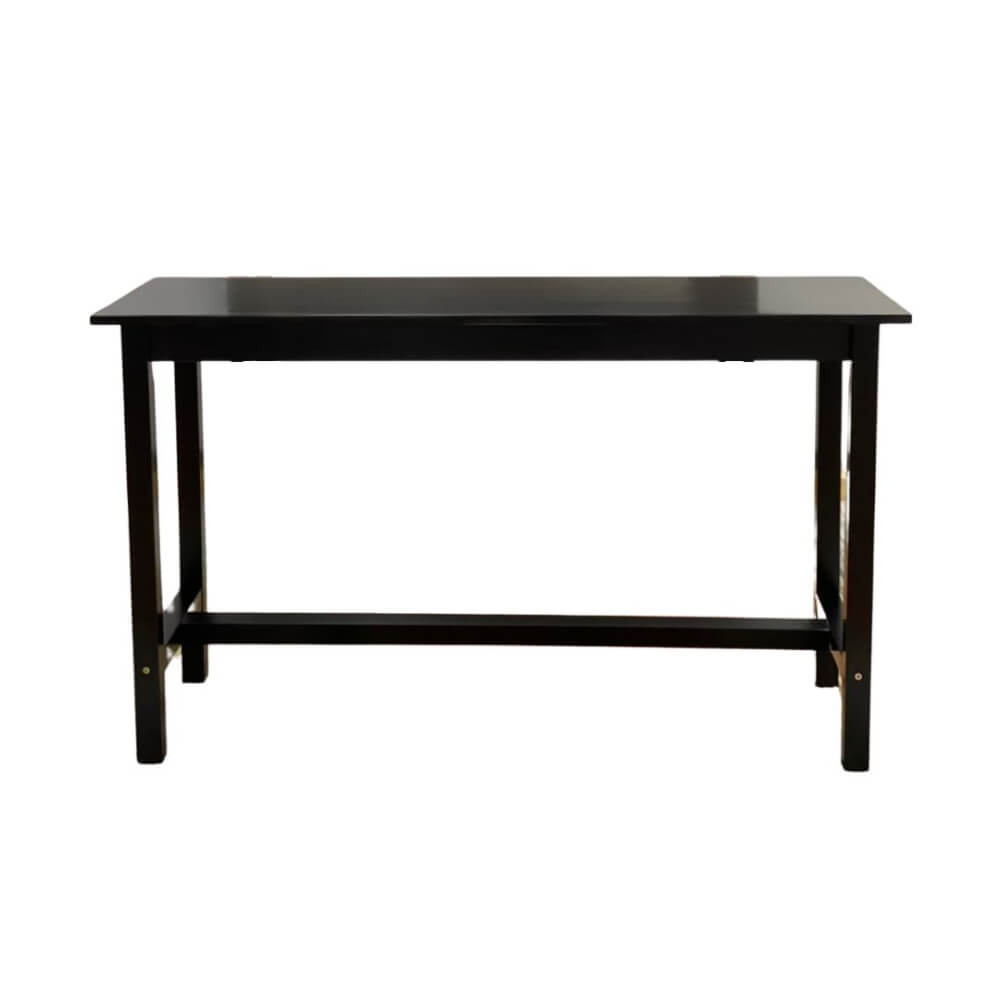 โต๊ะบาร์ไม้ยางพารา Evergreen Furniture TH 120x40x74ซม. สีดำ