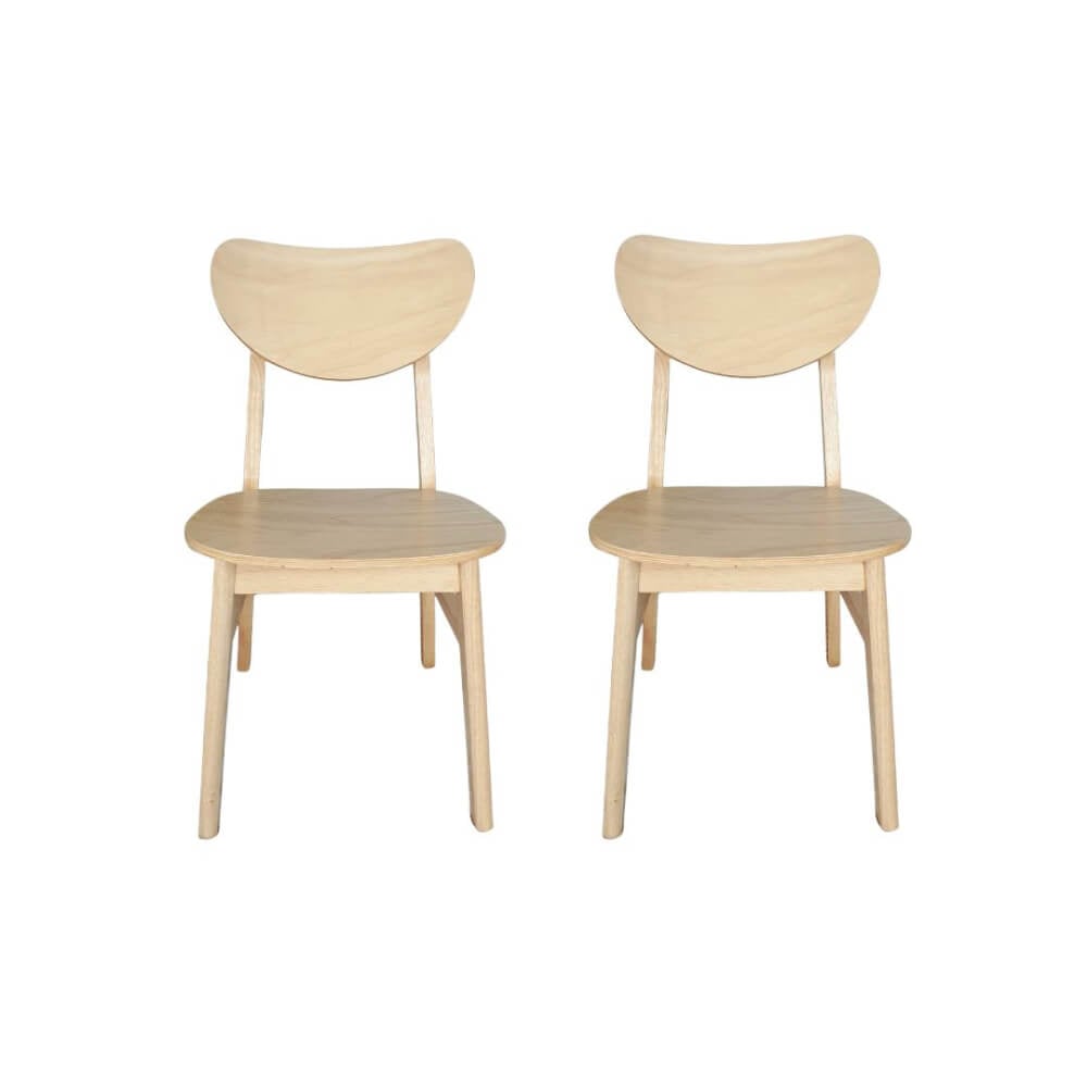 ชุดโต๊ะอาหาร 2 ที่นั่ง EVERGREEN FURNITURE สีไม้ธรรมชาติ