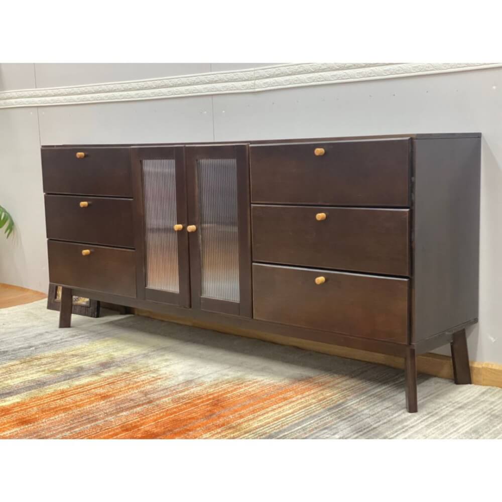 ตู้วางทีวี EVERGREEN FURNITURE  G-6184 170X40X84  สีน้ำตาลเข้ม