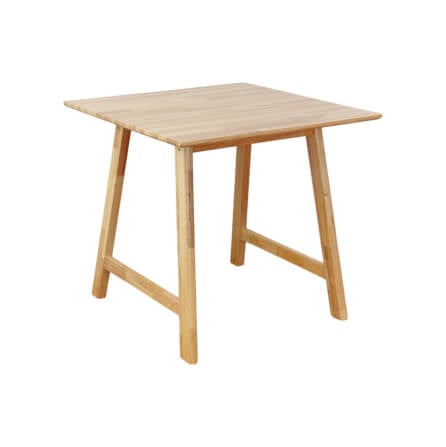 โต๊ะทานอาหารไม้ยางพารา Evergreen Furniture MDT 80x80x74  สีน้ำตาลธรรมชาติ _0
