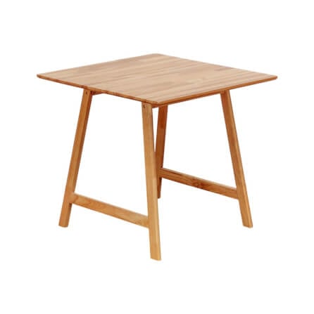 โต๊ะทานอาหารไม้ยางพารา Evergreen Furniture MDT-8080-F+ 80x80x74ซม. สีน้ำตาลธรรมชาติ_0