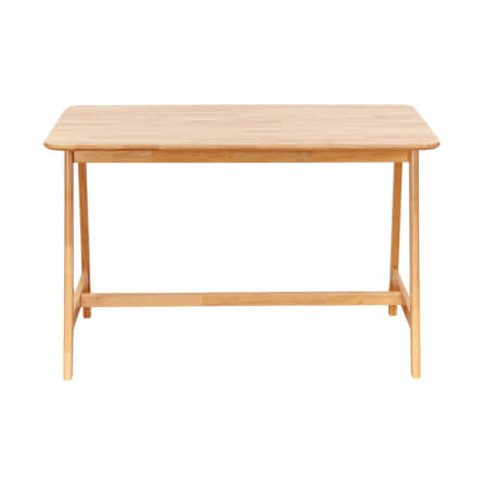 โต๊ะทานอาหารไม้ยางพารา Evergreen Furniture MDF 120x74x74ซม. สีน้ำตาลธรรมชาติ_0