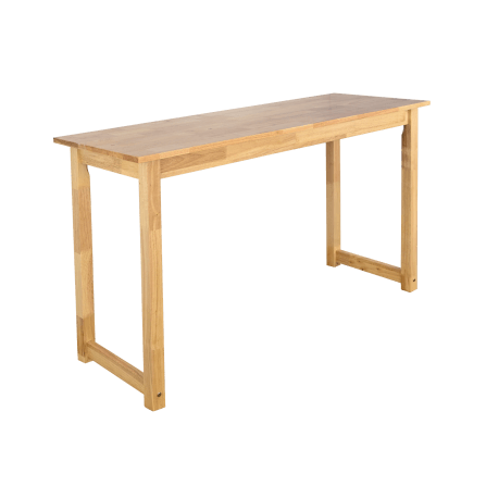 โต๊ะบาร์ไม้ยางพารา Evergreen Furniture TC 120x40x100ซม. สีน้ำตาลธรรมชาติ_0