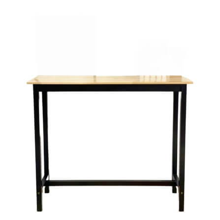 โต๊ะบาร์ไม้ยางพารา Evergreen Furniture TH 120x40x100ซม. สีไม้ธรรมชาติ-สีดำ_0