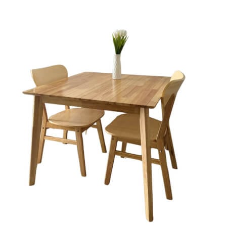 ชุดโต๊ะอาหาร 2 ที่นั่ง EVERGREEN FURNITURE สีไม้ธรรมชาติ_0