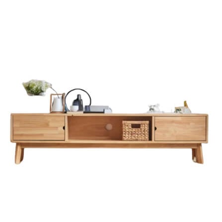 ตู้วางทีวี EVERGREEN FURNITURE  G-1840 180X40X45  สีน้ำตาลธรรมชาติ_0