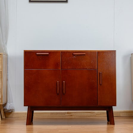 ตู้เตี้ยอเนกประสงค์ EVERGREEN FURNITURE 98 ซม. G-97403-F สีเชอรี่_2