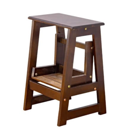 บันไดไม้ยางพารา 2 ขั้น Evergreen Furniture SLST-55  40x43x55ซม. สีน้ำตาลเข้ม_3