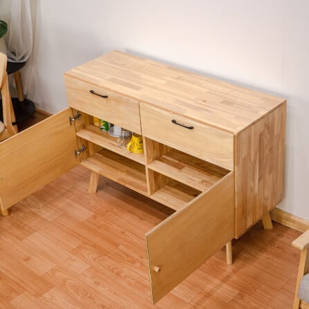 ตู้เตี้ยอเนกประสงค์ EVERGREEN FURNITURE 120 ซม. G-12640-F สีธรรมชาติ_3