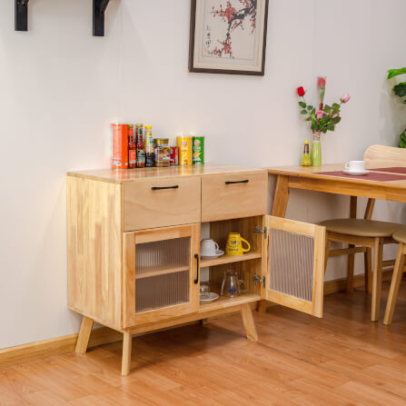 ตู้เตี้ยอเนกประสงค์ EVERGREEN FURNITURE 78ซม. G-78640-F-1 สีธรรมชาติ_4