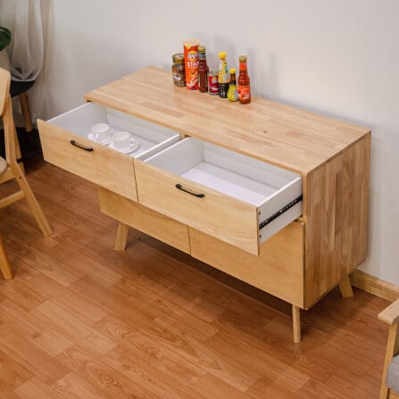 ตู้เตี้ยอเนกประสงค์ EVERGREEN FURNITURE 120 ซม. G-12640-F สีธรรมชาติ_4