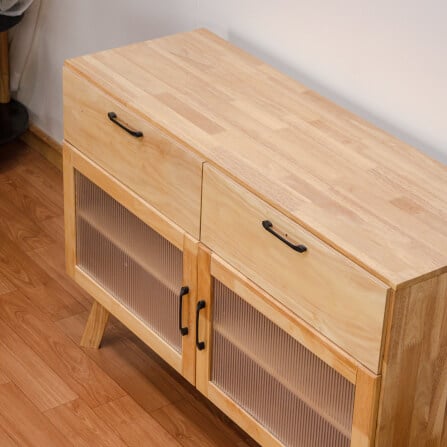 ตู้เตี้ยอเนกประสงค์ EVERGREEN FURNITURE 120 ซม. G-12640-1-F สีธรรมชาติ_3