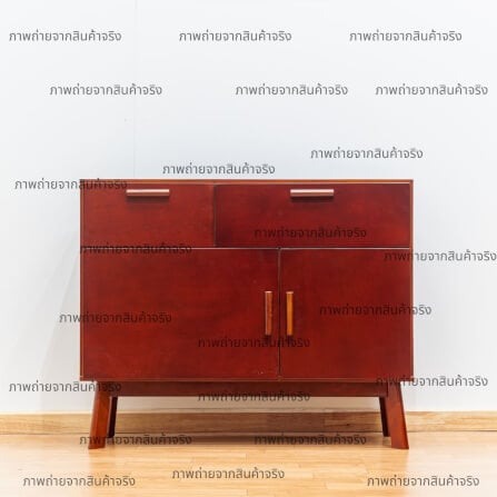 ตู้เตี้ยอเนกประสงค์ EVERGREEN FURNITURE 98 ซม. G-97405-F สีเชอรี่_5
