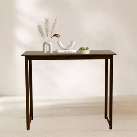 โต๊ะบาร์ไม้ยางพารา Evergreen Furniture TC 120x40x74ซม. สีน้ำตาลเข้ม_3