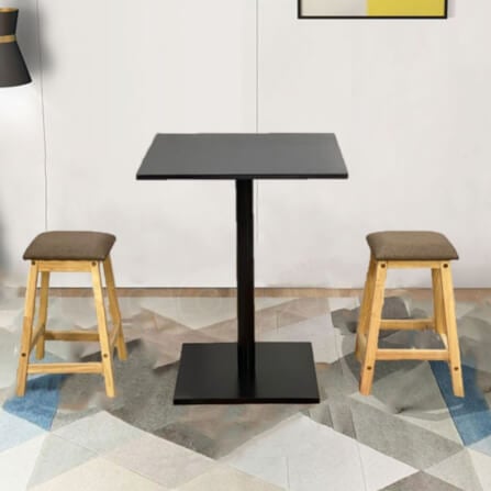 โต๊ะเหลี่ยม Evergreen Furniture CT 60x60x74ซม.  สีดำ_3