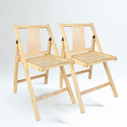 เก้าอี้พับได้อเนกประสงค์ EVERGREEN FURNITURE รุ่นFC3 ขนาด50X45X74ซม สีไม้ธรรมชาติ 2ตัว / กล่อง_6