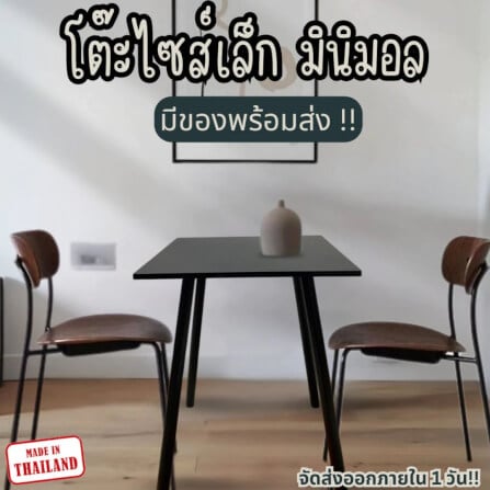 โต๊ะคาเฟ่ EVERGREEN FURNITURE CT-DC   60X60X74ซม. สีดำ_7