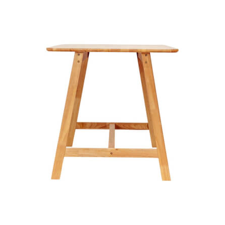 โต๊ะทานอาหารไม้ยางพารา Evergreen Furniture MDF 120x74x74ซม. สีน้ำตาลธรรมชาติ_1