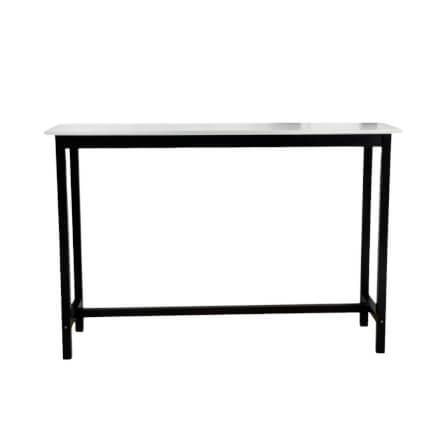 โต๊ะบาร์ไม้ยางพารา Evergreen Furniture TH 120x40x100ซม. สีขาว-สีดำ_2