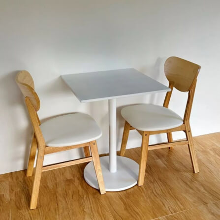 โต๊ะกลม Evergreen Furniture CT 60x60x74ซม.  สีขาว_1