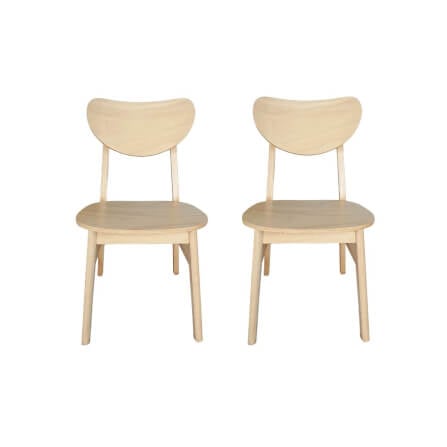 ชุดโต๊ะอาหาร 2 ที่นั่ง EVERGREEN FURNITURE สีไม้ธรรมชาติ_3