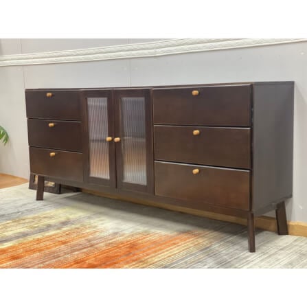ตู้วางทีวี EVERGREEN FURNITURE  G-6184 170X40X84  สีน้ำตาลเข้ม_6