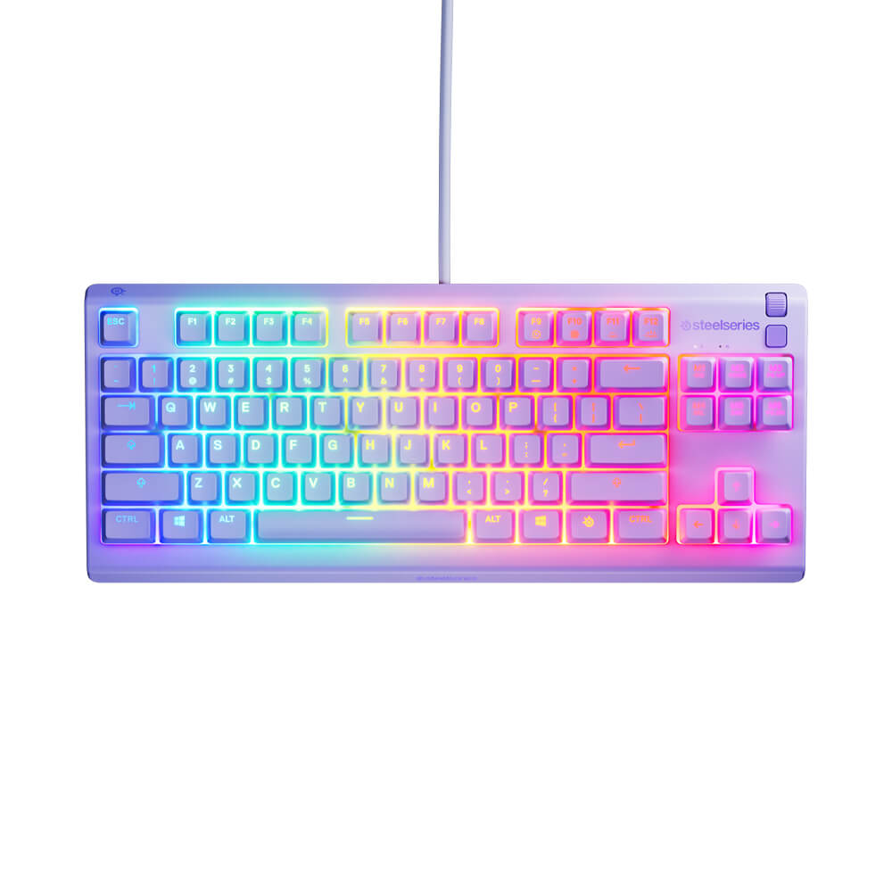 คีย์บอร์ดเกมมิ่ง STEELSERIES APEX 3 TKL สีม่วง_8