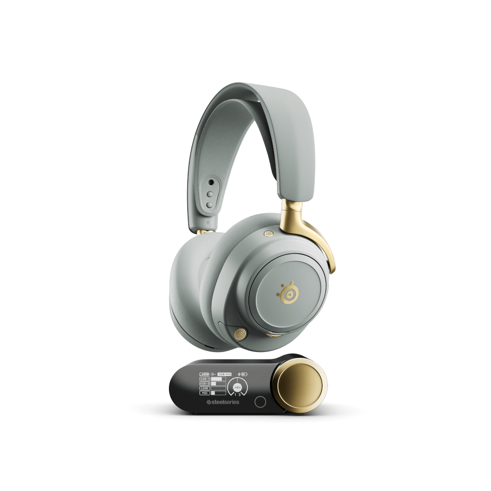 หูฟังเกมมิ่งไร้สาย STEELSERIES NOVA ELITE WORLD’S FIRST HI-RES - SAGA GOLD