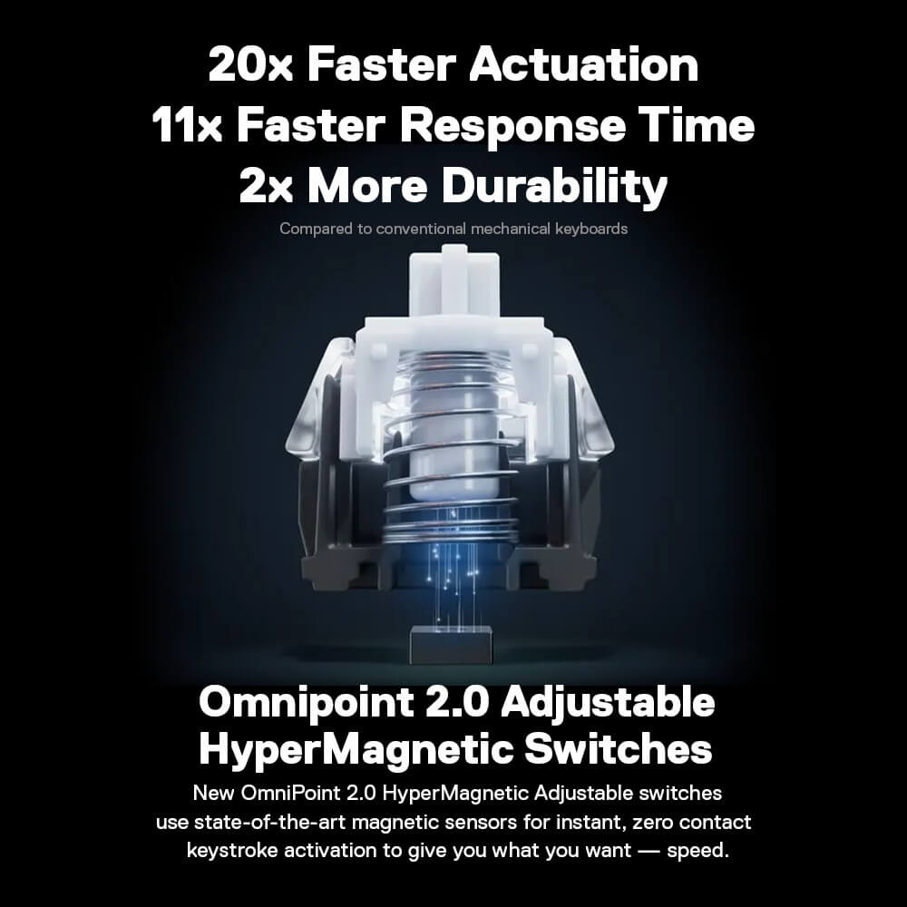 คีย์บอร์ดเกมมิ่งไร้สาย STEELSERIES APEX PRO MINI WIRELESS HYPERMAGNETIC GAMING KEYBOARD