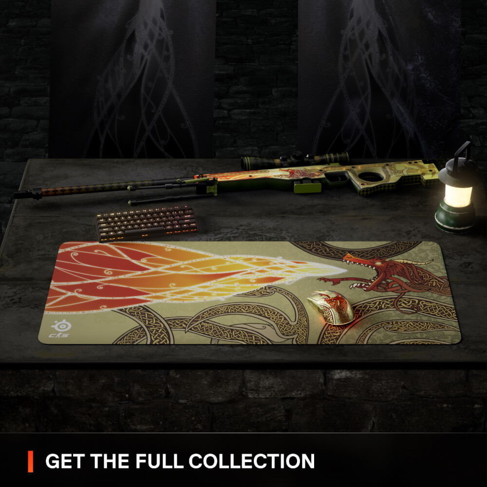 เมาส์เกมมิ่งไร้สาย STEELSERIES AEROX 3 CS2 DRAGON LORE