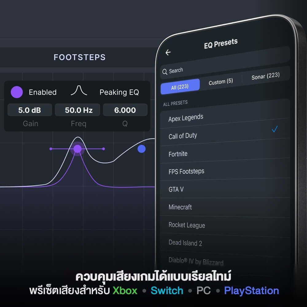 หูฟังเกมมิ่งไร้สาย STEELSERIES ARCTIS NOVA 7 WIRELESS GEN 2 สำหรับ PLAYSTAION - สีขาว