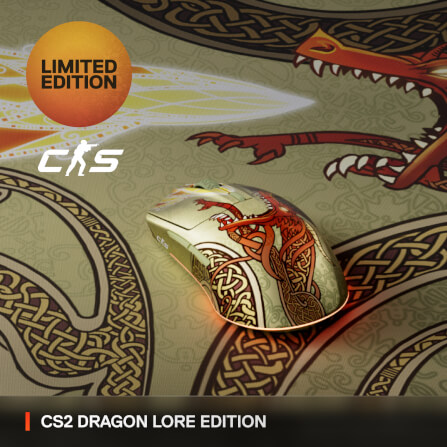 เมาส์เกมมิ่งไร้สาย STEELSERIES AEROX 3 CS2 DRAGON LORE_1