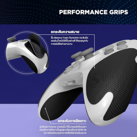 กริปคอนโทรลเลอร์ STEELSERIES นุ่ม ดูดซับความชื้นเพิ่มการยึดเกาะ สำหรับ PS5 - สีดำ_1