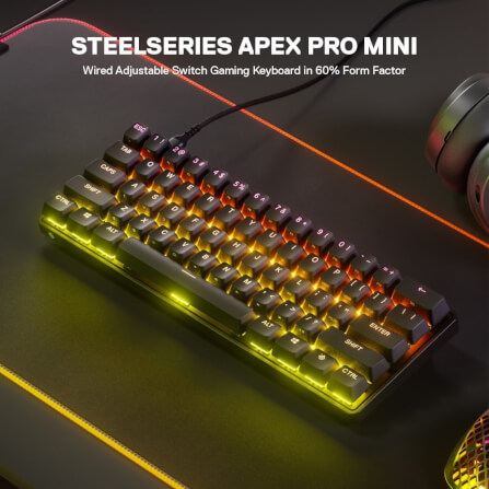 คีย์บอร์ดเกมมิ่ง STEELSERIES APEX PRO MINI MAGNETIC GAMING KEYBOARD_1