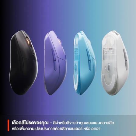 เมาส์เกมมิ่ง STEELSERIES RIVAL 3 WIRELESS GEN 2 สีดำ_6